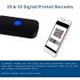 Mini Bluetooth 2D Barcode Scanner,Alacrity 3-in-1 2.4G Wireless/USB Wired/Bluetooth Bar Code Reader Portable 1D QR Image Scanner PDF417 Data Matrix Code for iPad, iPhone, Android, Tablets or Computer
