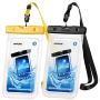 Mpow 097 Universal Waterproof Case, IPX8 Waterproof Phone Pouch Dry Bag Compatible for iPhone 11/11 Pro Max/Xs Max/XR/X/8/8P Galaxy up to 6.8'', Phone Pouch for Beach Kayaking Travel or Bath (2 Pack)