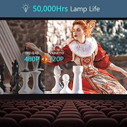 VANKYO Leisure 470 Mini WiFi Projector w/ 100 Inch Projection Screen, Full HD 1080P & 250'' Display Supported, 2021 Upgraded Movie Projector for Outdoor & Indoor, Compatible with TV Stick & iPhone