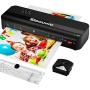 Laminator Machine, Slaouwo A4 Thermal Laminator Machine with 20 Laminating Pouches, 4 in 1 Portable Laminator with Paper Trimmer and Corner Rounder, 9 Inches Personal Laminator for Home School Office