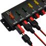 HCDC 1 in 8 Out 40A Connector DC Power Splitter Distributor Source Strip Module