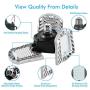 LED Garage Light - Bright Garage Ceiling Light Triple Light 6000K 6000LM E26 Deformable LED Shop Light with 3 Adjustable Aluminum Panels,Honesorn Garage Lamp for Warehouse (No Motion Activated)