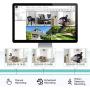 ZOSI H.265+ Full 1080p Home Security Camera System Outdoor Indoor, 5MP-Lite CCTV DVR 8 Channel and 4 x 1080p (2MP) Day Night Vision Weatherproof Surveillance Bullet Camera, Motion Alerts (No HDD)