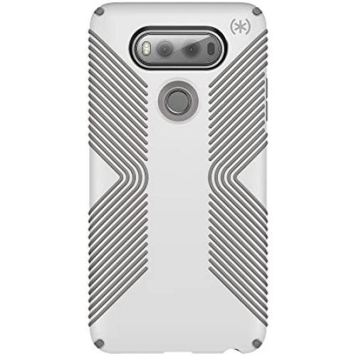 Speck Products Presidio Grip Cell Phone Case for LG V20 - White/Ash Grey