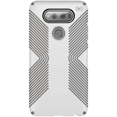 Speck Products Presidio Grip Cell Phone Case for LG V20 - White/Ash Grey
