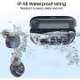 TOZO T12 Wireless Earbuds Bluetooth Headphones Premium Fidelity Sound Quality Wireless Charging Case Digital LED Intelligence Display IPX8 Waterproof Earphones Built-in Mic Headset for Sport Blue