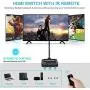 NEWCARE HDMI 2.0b Switch 3 in 1 Out,3x1 HDMI Selector Switch with Remote,Support UHD 4K@60Hz Ultra HD 3D 1080P,HDCP 2.2 HDR,18.5Gbps HDMI Switcher Come with High Speed HDMI Cable (Black)