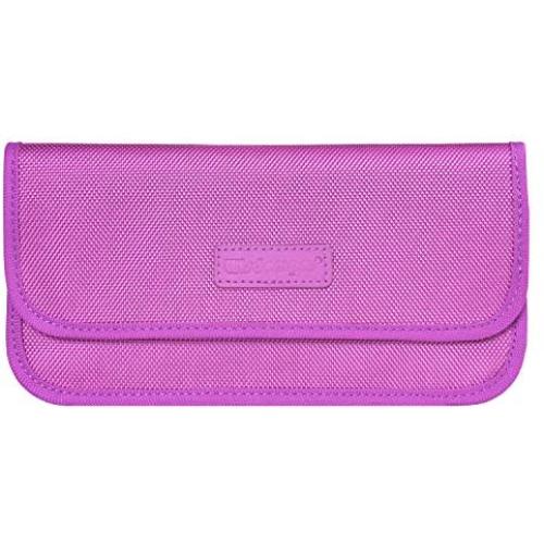 Faraday Bag, Wisdompro RFID Signal Blocking Bag Shielding Cage Pouch Wallet Case for Cell Phone Privacy Protection and Car Key FOB, Anti-Tracking, Anti-Spying Case Blocker - Purple