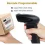 USB Wireless Barcode Scanner,Symcode Handheld Laser Barcode Reader (2.4GHz Wireless & USB2.0 Wired) Rechargeable Cordless 1D Barcode Scanner Bar Code Reader Wireless