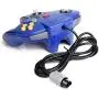2 Pack N64 Controller, iNNEXT Classic Wired N64 Gamepad Joystick for Ultra 64 (Blue/Transparent Green)