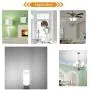 E12 LED Bulb Dimmable 7W C7 Bulb Equivalent to E12 Halogen Bulb 60W, Daylight White 6000K T6 Base E12 Candelabra Bulbs for Ceiling Fan, Chandelier, Kx-2000 Bulbrite Replacement, AC 110-120V(6 Pack) E12 LED Bulb Dimmable 7W C7 Bulb Equivalent to E12 Halogen Bulb 60W, Daylight White 6000K T6 Base E12 Candelabra Bulbs for Ceiling Fan, Chandelier, Kx-2000 Bulbrite Replacement, AC 110-120V(6 Pack)
