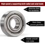 20 PCS R4-ZZ Bearings (1/4 x 5/8 x 10/51 inch) Double Rubber sealed Deep Groove Ball Bearing, High Speed and Fits RC Cars and Other Electronic Appliances