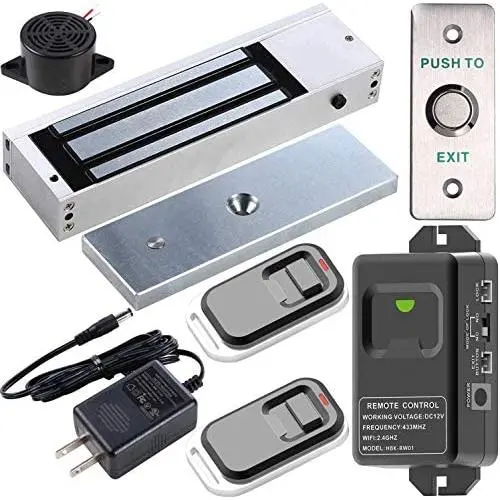 UHPPOTE 2.4GHz WiFi Outswinging Indoor 1200lbs Electromagnetic Door Lock Kit Remote and Smartphone app Controlled UHPPOTE 2.4GHz WiFi Outswinging Indoor 1200lbs Electromagnetic Door Lock Kit Remote and Smartphone app Controlled