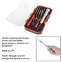 Electronic Repair Tech Tool Kit-15 Piece Set with Precision Screwdriver, Bits, Suction Cup and More For Repairing Cell Phone/Tablet/Laptop By Stalwart