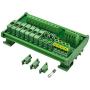 Electronics-Salon DIN Rail Mount 10 Position Power Distribution Fuse Module Board, for AC/DC 5~48V