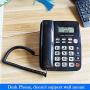 JeKaVis J-P50 Desk Corded Landline Phone for Small Business and Home, 40dB Amplified Ringer for Seniors Elderly Support Hands-Free Calling, SOS Emergency Speed Dial (Black)
