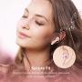 Wireless Earbuds, Upgraded Boltune Bluetooth V5.2 in-Ear Stereo Wireless Headphones USB-C Quick Charge Bluetooth Earbuds IPX8 40Hours Play Time-Pink