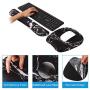 Holilife Memory Foam Set Keyboard Wrist Rest Pad & Mouse Wrist Rest Support,Ergonomic Design for Office,Home Office,Laptop,Desktop Computer,Gaming Keyboard,Black Marble
