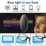 Zasun Kids Blue Light Blocking Glasses 2 Pack, UV Protection & Anti Eyestrain Computer Video Gaming Glasses for Kids Boys Girls Age 3-12 (Black +Transparent Blue)