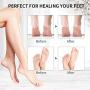 Electric Callus Remover, RUEOO Rechargeable Electronic Feet File Hard Skin Remover IPX7 Waterproof Pedicure Tool for Cracked Heels and Dead Skin, with 3 Coarse Roller Heads Foot Rasp
