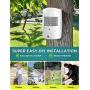 Driveway Alarm, 1byone Motion Sensor 1000ft Operating Range, 36 Melodies, Home Security Alert System with 1 Plug-in Receiver and 2 Weatherproof PIR Motion Detector, Protect Indoor/Outdoor Property