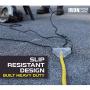 2 Pack of 2 Foot Lighted Outdoor Extension Cord with 3 Electrical Power Outlets - 12/3 SJTW Heavy Duty Yellow Extension Cable with 3 Prong Grounded Plug for Safety