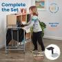 ECR4Kids - ELR-15810-BK The Surf Portable Lap Desk, Flexible Seating for Homeschool and Classrooms, One-Piece Writing Table for Kids, Teens and Adults, GREENGUARD [Gold] Certified, Black