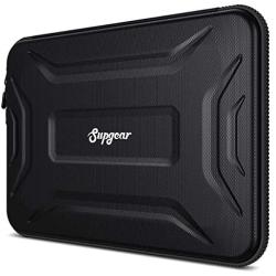 SUPGEAR Laptop Sleeve Case for 13-13.3 Inch Notebook, Shockproof Waterproof Computer Bag Protective Compatible for MacBook Pro, MacBook Air, Notebook, Microsoft Surface, Chromebook (Black)
