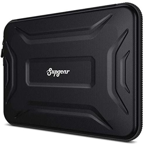 SUPGEAR Laptop Sleeve Case for 13-13.3 Inch Notebook, Shockproof Waterproof Computer Bag Protective Compatible for MacBook Pro, MacBook Air, Notebook, Microsoft Surface, Chromebook (Black)