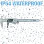 Digital Vernier Caliper IP54 Made of Hardened Stainless Steel by PQS Large LCD Screen-6''/150mm-Auto Off Provides Precision Measurement in Inches and Metric Easy to Read and Use