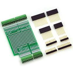 CZH-LABS Electronics-Salon Prototype Screw Shield Board Kit for Arduino UNO R3, 0.1'' Mini Terminal Block.