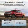 Rohent R3 HD 1080P Digital Signal Wireless Backup Camera 5 Monitor License Plate Hitch Rear/Front View Camera Observation System for Cars,Trucks,Campers SUVs IP69 Waterproof Super Night Vision