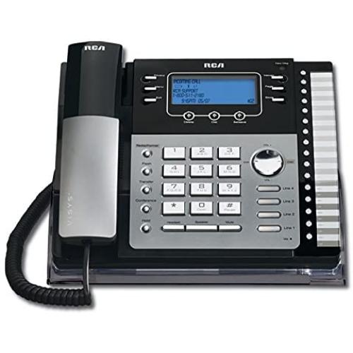 RCA ViSys 25424RE1 4-Line Expandable System Speakerphone with Call Waiting/Caller ID/Intercom,Silver