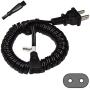 HQRP AC Power Cord Works with Philips Norelco 6945XL 6948XL 725RL 885RX HP1311 HP1605 HQ4821 HP1615 835RX Shaver Lead Mains Cable + HQRP Cleaning Brush