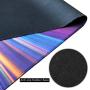 Benvo Extended Mouse Pad Large Gaming Mouse Pad- 35.4x15.7x0.12 inch Computer Keyboard Mouse Mat Non-Slip Mousepad Rubber Base and Stitched Edges for Game Players, Office, Study, Rainbow Line Design