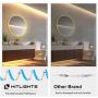 HitLights Warm White LED Light Strip, Premium High Density 3528 - 16.4 Feet, 600 LEDs, 3000K, 164 Lumens per Foot. UL-Listed. 12V DC Tape Light