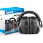 Fnova 34dB Highest NRR Safety Ear Muffs - Professional Ear Defenders for Shooting, Adjustable Headband Ear Protection/Shooting Hearing Protector Earmuffs Fits Adults to Kids