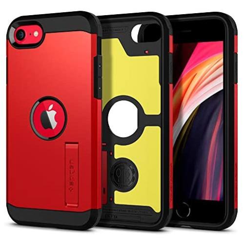 Spigen Tough Armor Designed for iPhone SE 2020 Case - Red