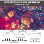 XUNXMAS 66ft 200 LED String Lights Indoor Outdoor, Super Bright Warm White Christmas Lights with 8 Lighting Modes, Extendable Waterproof Fairy Lights for Bedroom Patio Party Christmas Tree Decor