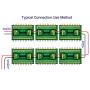 OONO DIN Rail Mount 30A/300V 2x12 Position Screw Terminal Block Distribution Module.