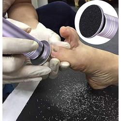 Upgraded Electric Foot Callus Remover (Speed Adjustable) with 60pcs Replacement Sandpaper Discs, Professional Pedicure Foot Scrubber Sander for Men Women Dead Cracked Hard Dry Skin, Gray