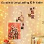 Christmas String Lights 200 LED 66FT, 8 Modes Expandable Indoor/Outdoor String Lights, Safe Plug-in Twinkle String Lights for Christmas Wedding Tree Decoration (Warm White)