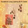 Christmas String Lights 200 LED 66FT, 8 Modes Expandable Indoor/Outdoor String Lights, Safe Plug-in Twinkle String Lights for Christmas Wedding Tree Decoration (Warm White)