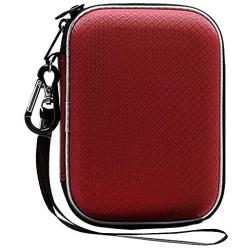 Lacdo Hard Drive Carrying Case for Western Digital WD My Passport Ultra WD Elements SE WD P10 Game Drive Portable External Hard Drive 1TB 2TB 3TB 4TB 5TB USB 3.0 2.5 inch HDD Travel Storage Bag, Red