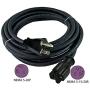 Conntek NEMA 5-20 20-Amp T-Blade SJOOW 12/3 Anti-Weather, Oils, Acids and Chemicals Rubber Extension Cord