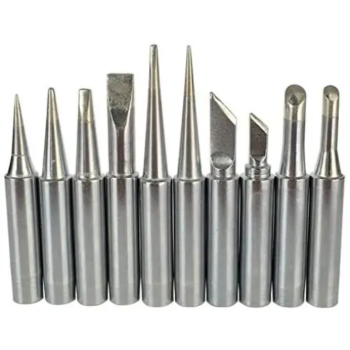 10X 900M Soldering Iron Tips for HAKKO 936,937,907 Atten, Quick, Aoyue, Yihua,Vastar,Sywon,Tabiger,SOAIY and X-Tronic Soldering Station (10 pcs Different)