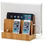 Great Useful Stuff G.U.S. Multi-Device Charging Station Dock & Organizer - Multiple Finishes Available. for Laptops, Tablets, and Phones - Strong Build, Eco-Friendly Bamboo