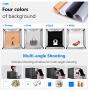 Neewer Photo Studio Light Box 20 inches/50cm Shooting Light Tent Adjustable Brightness Foldable Portable Professional Booth Table Top Photography Lighting Kit 80 LED Lights 4 Colors Backdrops