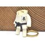 Judo Gi Uniform Sports 3D Leather Keychain(L) VANCA Craft-Collectible Keyring Charm Pendant Made in Japan