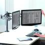 Fellowes Professional Series Depth Adjustable Dual Monitor Arm (8041701), Black